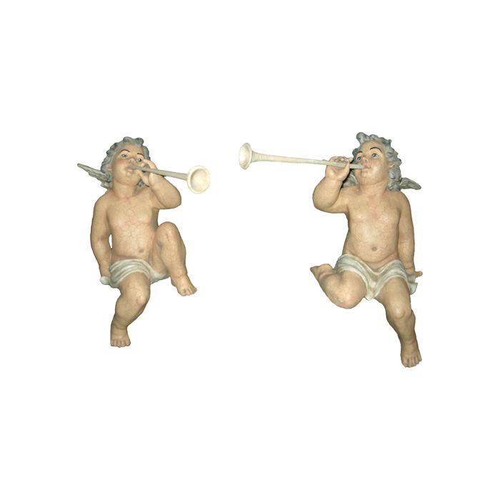 Engel mit Trompeten 2er Set verkleinert Dekorationsfigur