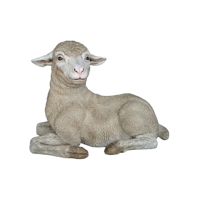 Merino Lamm lebensgroß Dekorationsfigur