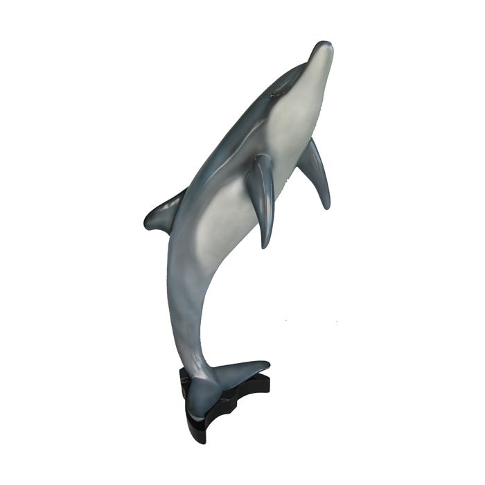 springender Delfin klein lebensgroß Dekorationsfigur