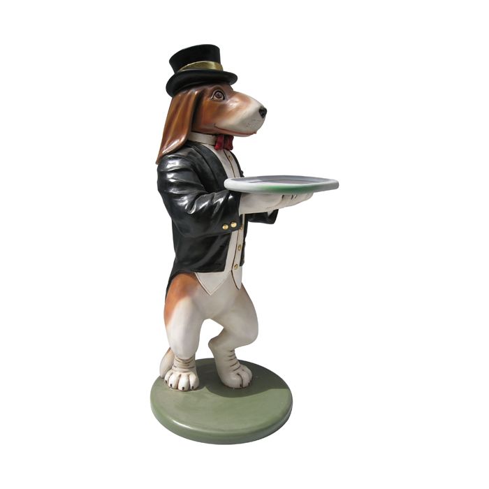 Beagle Butler lebensgroß Dekorationsfigur