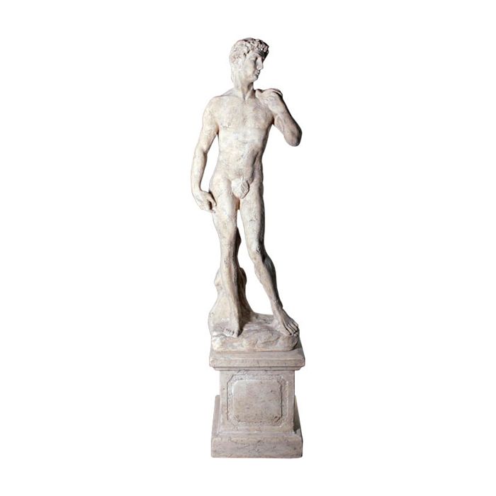 David auf Sockel verkleinert Dekorationsfigur