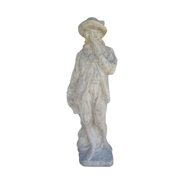 Der Gärtner verkleinert Dekorationsfigur