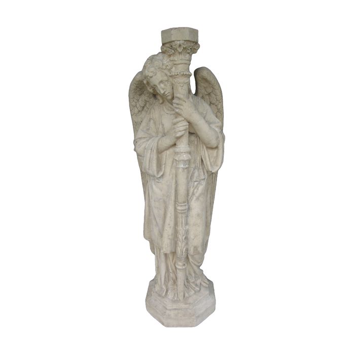 San Gabriel Kerzenhalter rechts verkleinert Dekorationsfigur