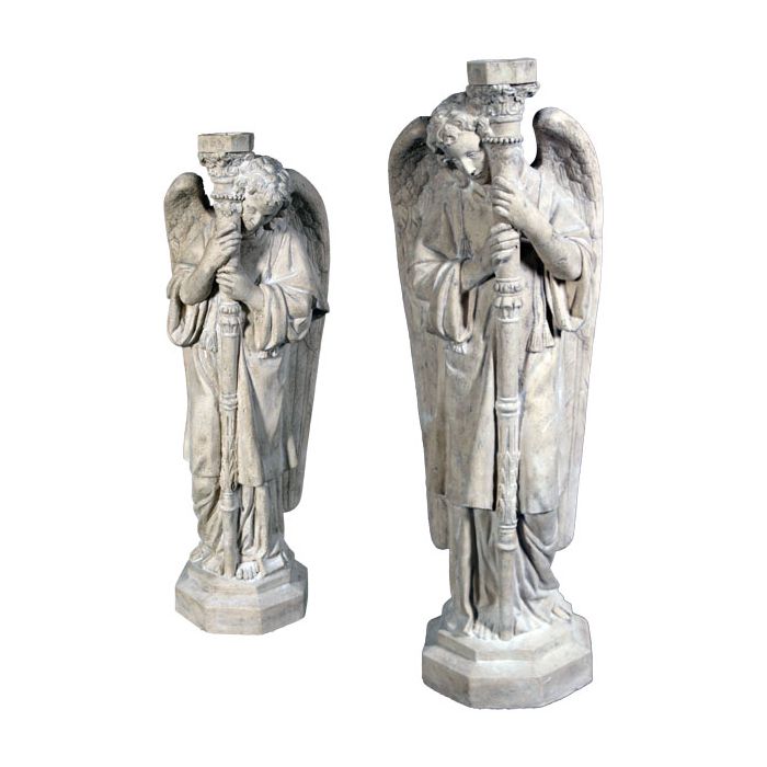 San Gabriel Kerzenhalter links verkleinert Dekorationsfigur