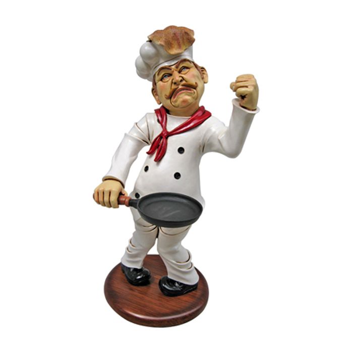 Eierkuchen Koch verkleinert Dekorationsfigur