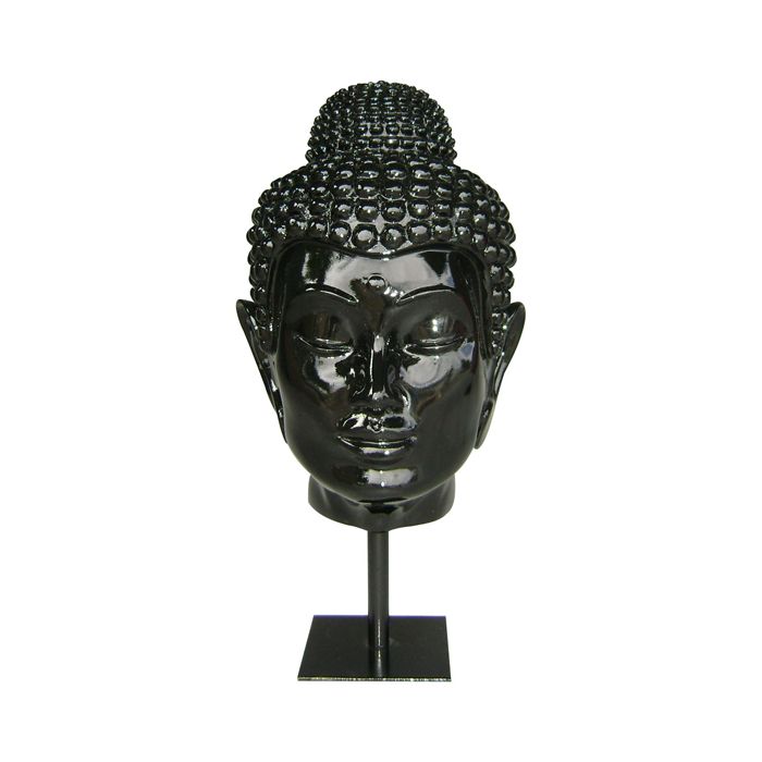 Spiritueller Buddhakopf auf Sockel lebensgroß Dekoköpfe & Büsten