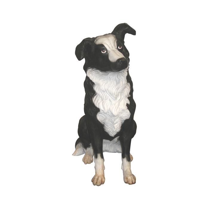 Border Collie lebensgroß Dekorationsfigur