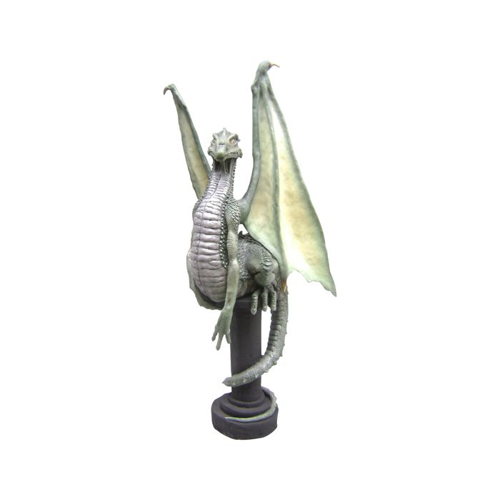 sitzender Drache lebensgroß Deko- & Werbefigur