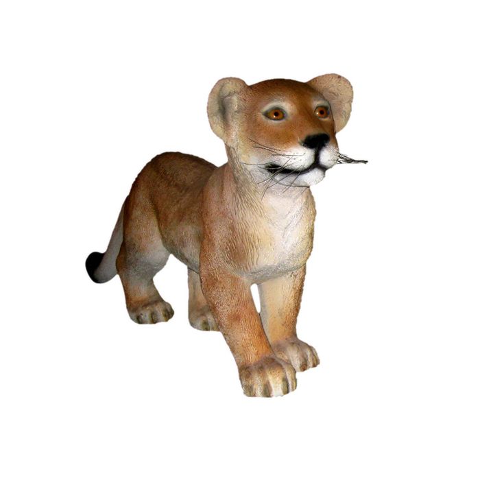Löwenbaby stehend lebensgroß Dekorationsfigur