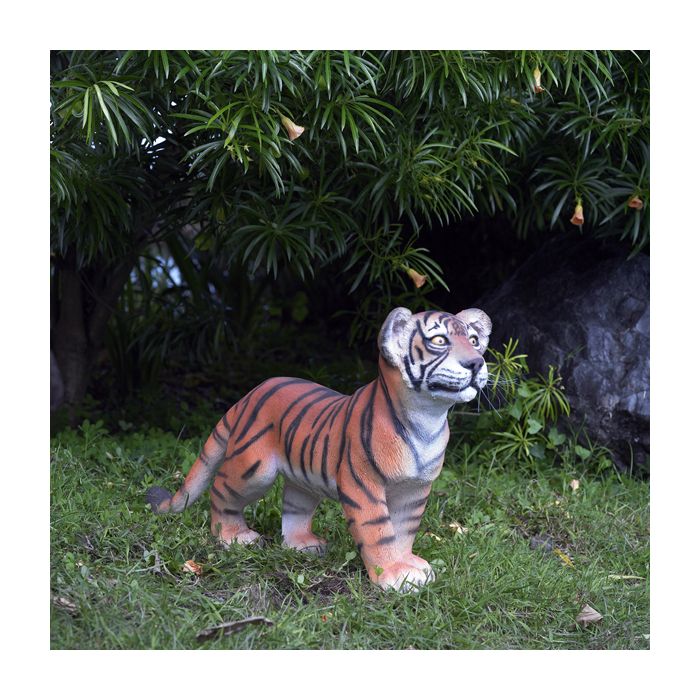 Tigerbaby laufend lebensgroß Dekorationsfigur