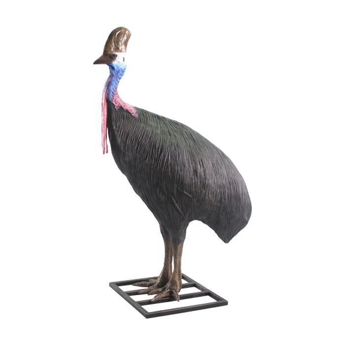 Kasuar Weibchen Laufvogel lebensgroß Deko- & Werbefigur