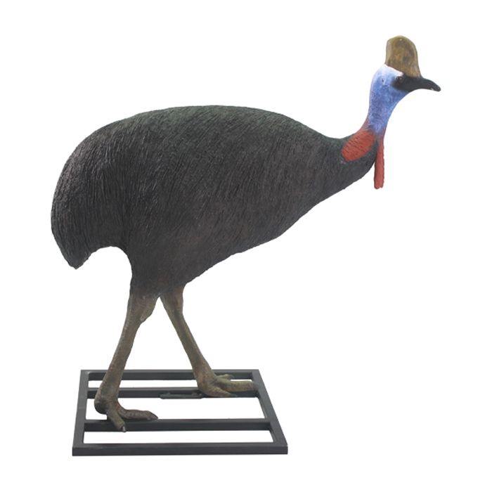 Kasuar Männchen Laufvogel lebensgroß Dekorationsfigur