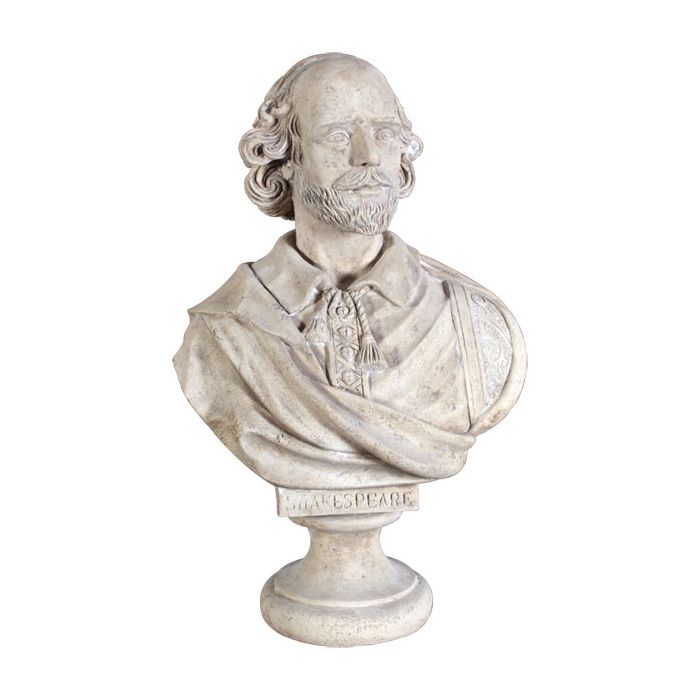 William Shakespeare Büste lebensgroß Dekorationsfigur