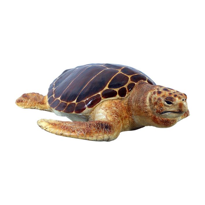 schwimmende Karettschildkröte lebensgroß Deko- & Werbefigur