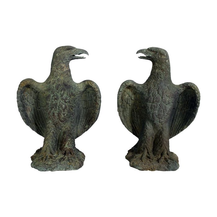 Schutz Adler 2er Set lebensgroß Dekorationsfigur