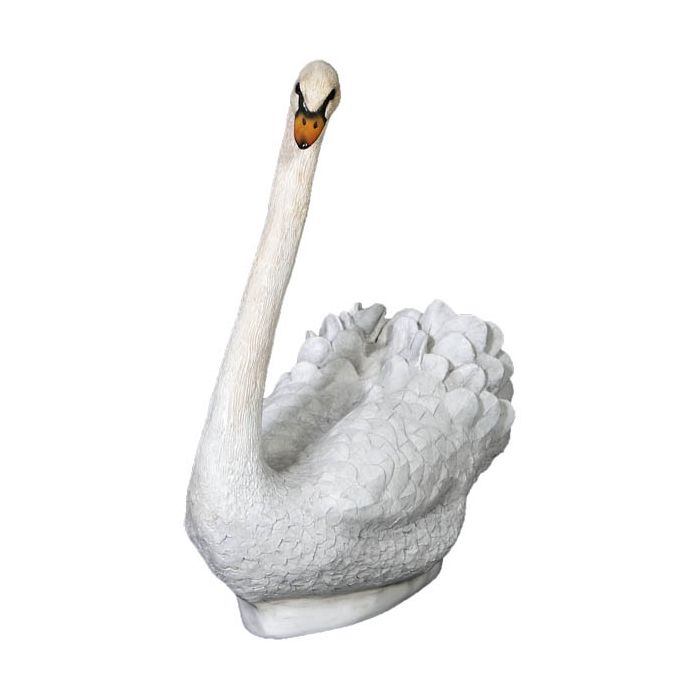 sitzender Schwan lebensgroß Dekorationsfigur