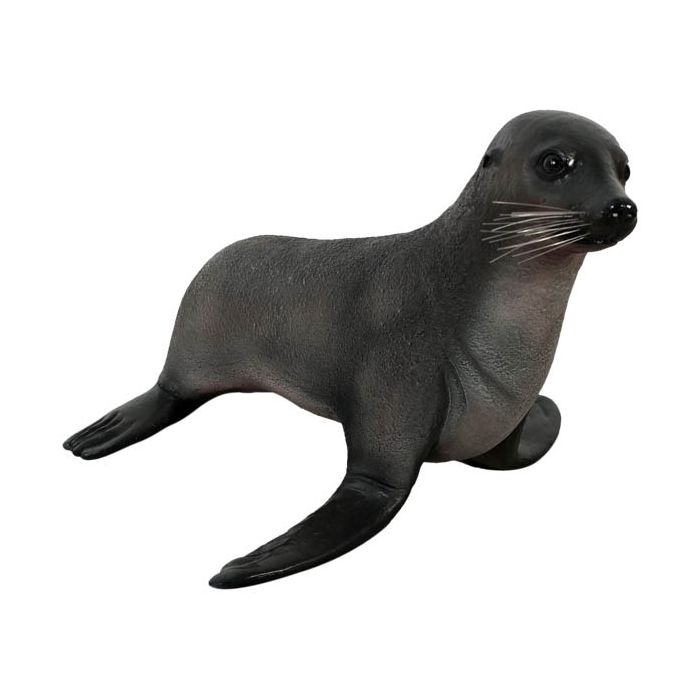 Baby Seebär Seerobbe lebensgroß Dekorationsfigur