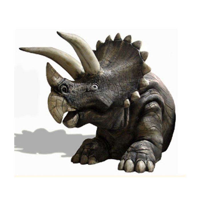 Triceratops als Sitzbank lebensgroß Dekorationsfigur, Sitzmöglichkeit