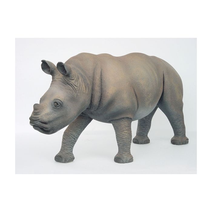 Nashorn Baby lebensgroß Dekorationsfigur