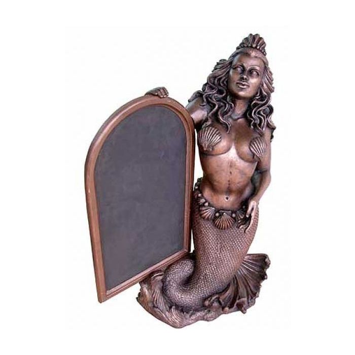 Nixe mit Tafel verkleinert Dekorationsfigur