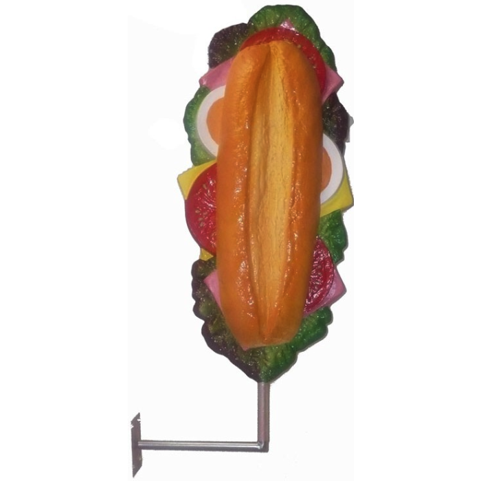 Leckeres Baguette mit Wandhalterung übergroß XXL Deko- & Werbefigur