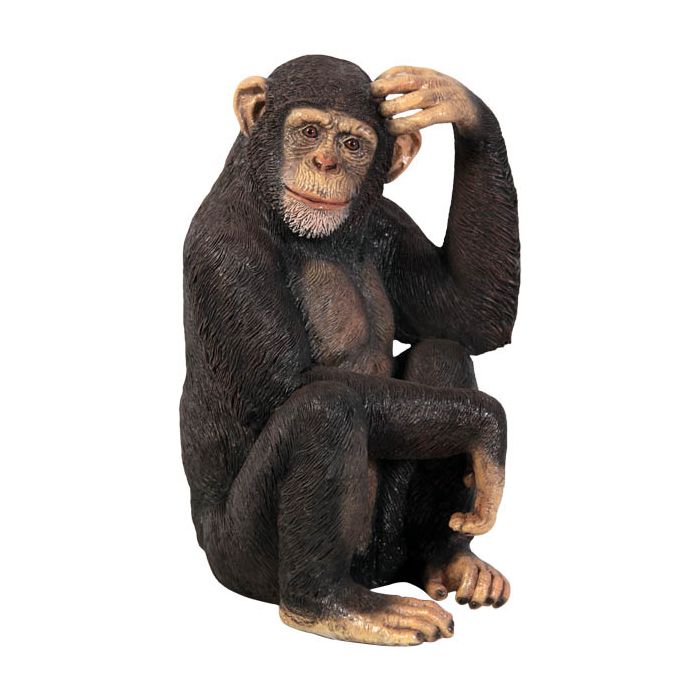 Schimpanse lebensgroß Dekorationsfigur