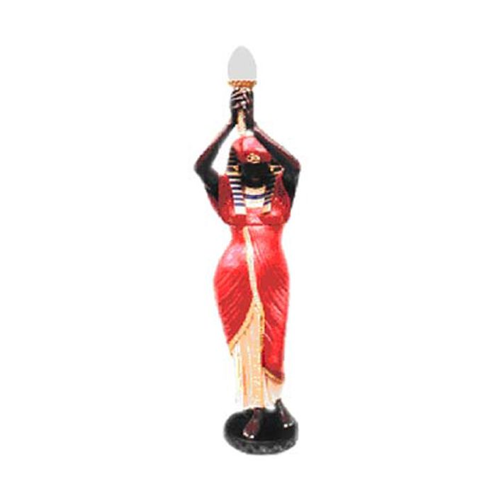 Ägypterin mit Lampe lebensgroß Beleuchtung