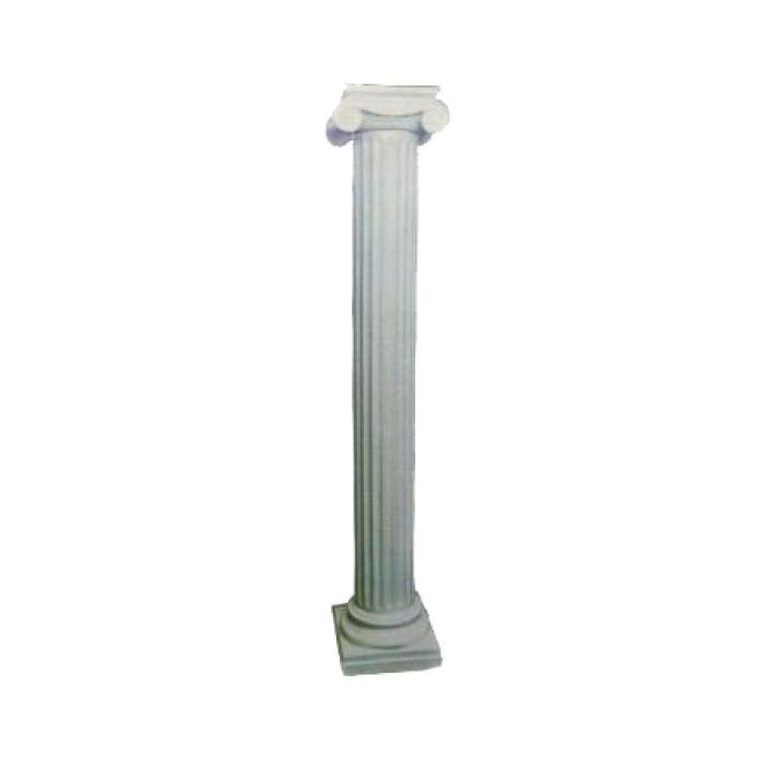 hohe Säule mit Schneckenkapitell lebensgroß Dekorationsfigur