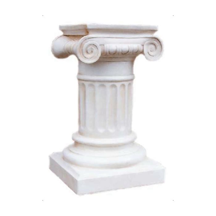 Säule mit Schneckenkapitell lebensgroß Säule