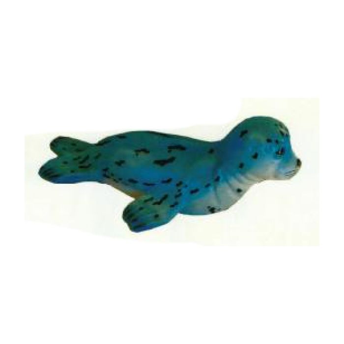 kleine schwimmende Seerobbe lebensgroß Dekorationsfigur