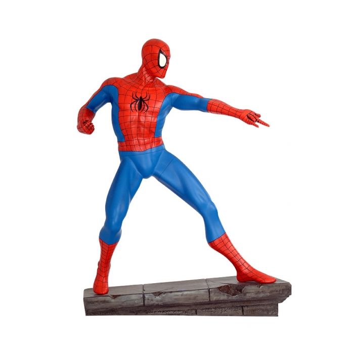 Spiderman Comic mit Steinbase - Marvel Life-Size lebensgroß Deko- & Werbefigur