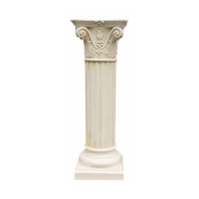Säule mit Schneckenkapitell lebensgroß Säule