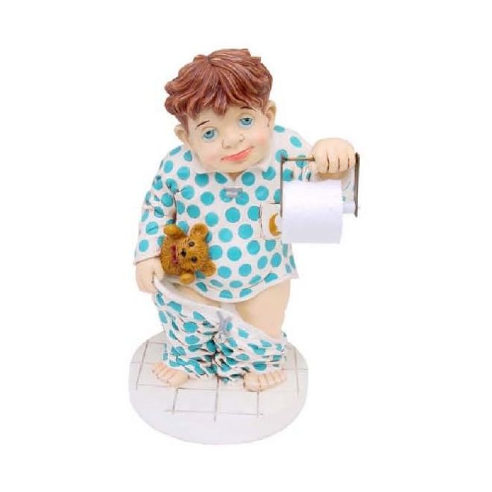 Toilettenjunge lebensgroß Klopapierhalter