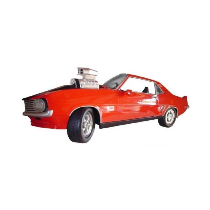 Großes Musclecar in rot für die Wand verkleinert Dekorationsfigur