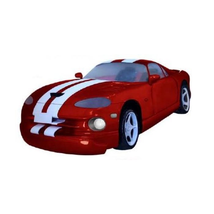Viper in rot für Wandmontage verkleinert Dekorationsfigur