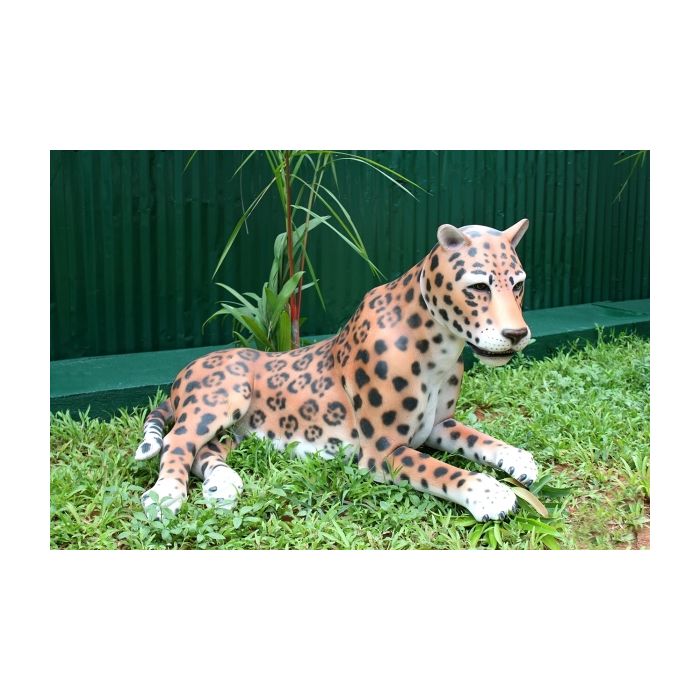 Leopard liegend lebensgroß Deko- & Werbefigur