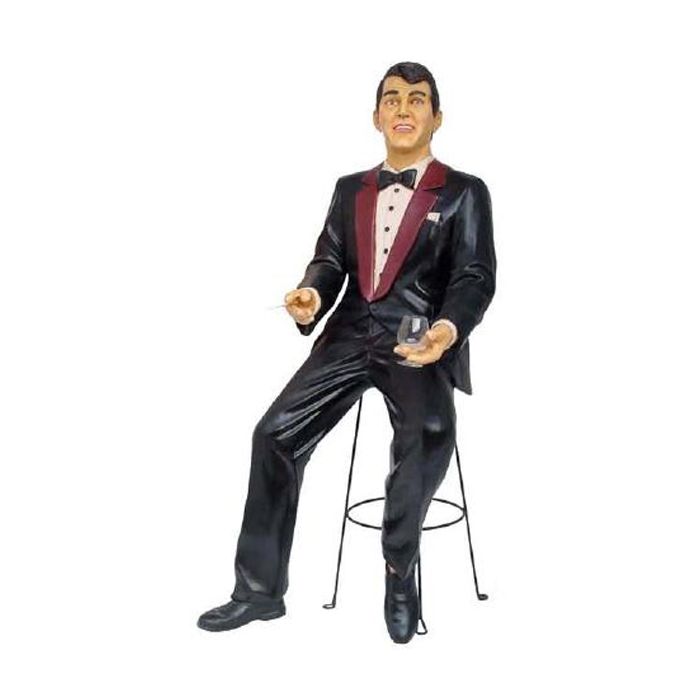 großes *Dean Martin* Double auf Hocker lebensgroß Deko- & Werbefigur