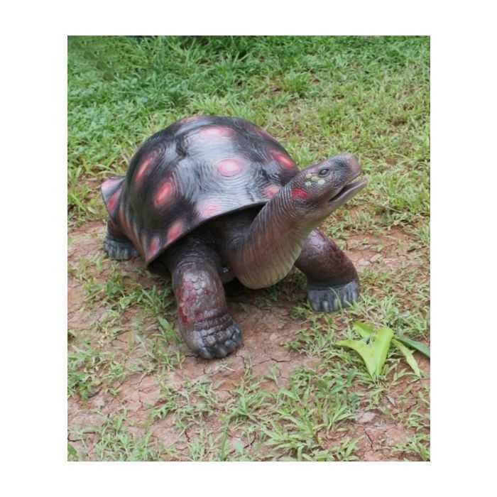 Rote Schildkröte lebensgroß Dekorationsfigur