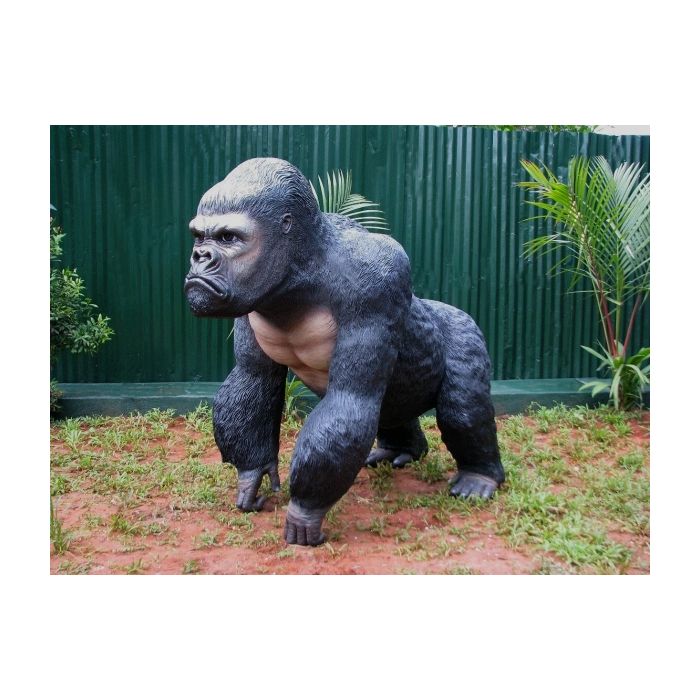 Schwarzer Gorilla lebensgroß Deko- & Werbefigur