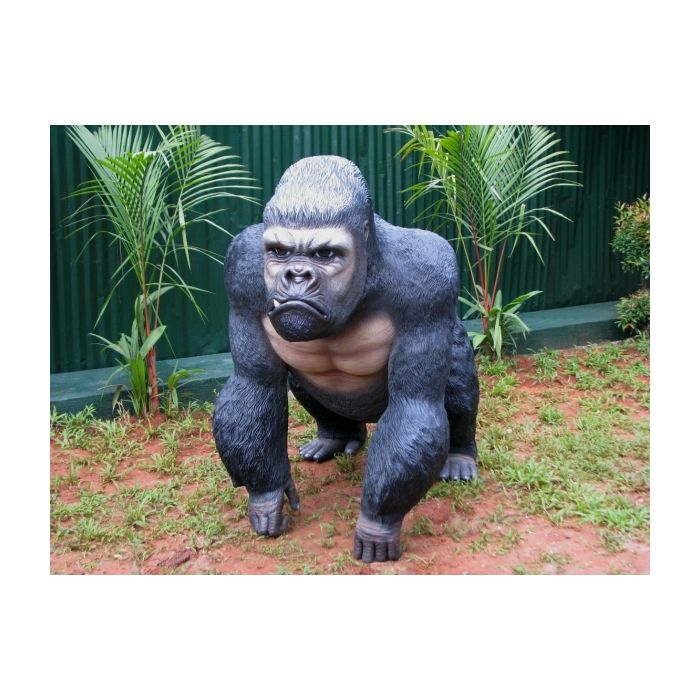 Schwarzer Gorilla lebensgroß Deko- & Werbefigur