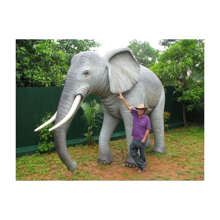 Elefant lebensgroß Deko- & Werbefigur