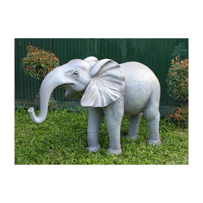 Elefant Rüssel unten lebensgroß Deko- & Werbefigur