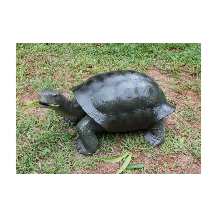 Grüne Schildkröte lebensgroß Dekorationsfigur