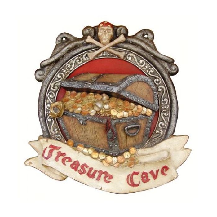 Treasure Cave Schild verkleinert Schild