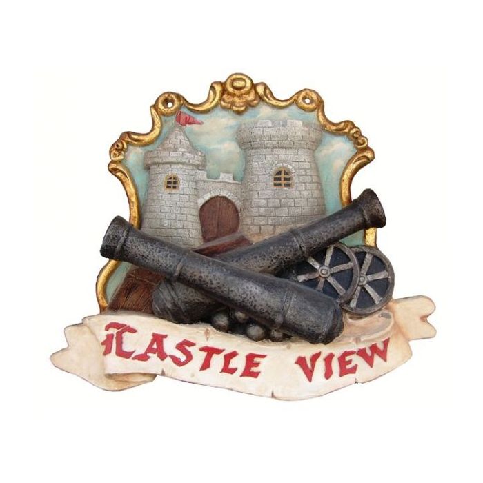 Castle View Schild verkleinert Schild