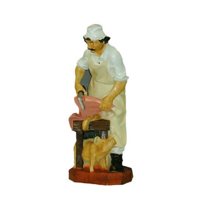 Metzger verkleinert Dekorationsfigur