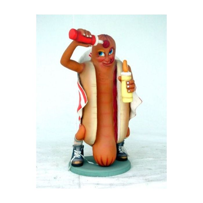 Hot -  Dogmännchen Typ Amerika vergrößert Deko- & Werbefigur