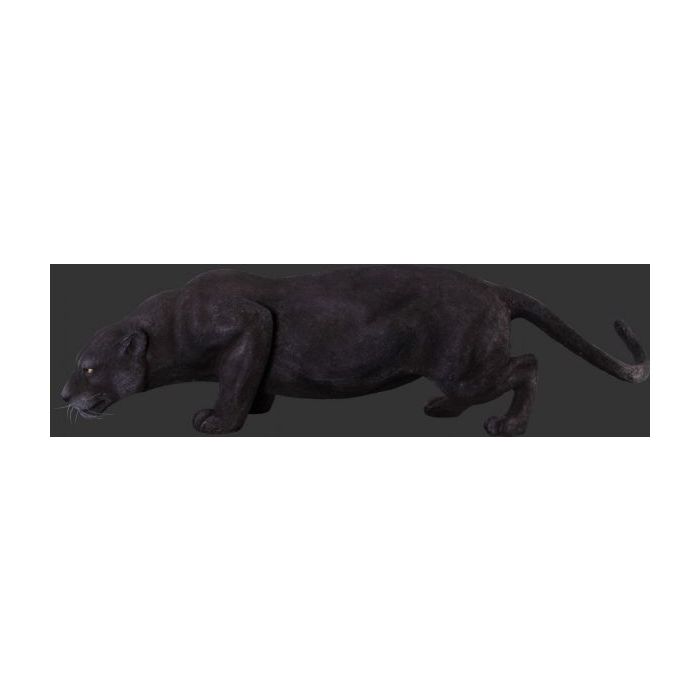 Schwarzer Panther lebensgroß Dekorationsfigur