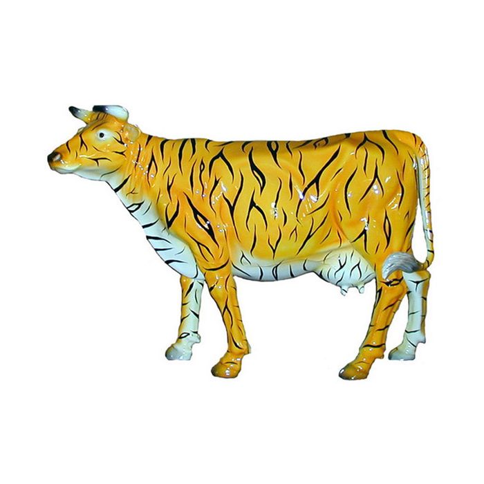 Tigerkuh lebensgroß Deko- & Werbefigur