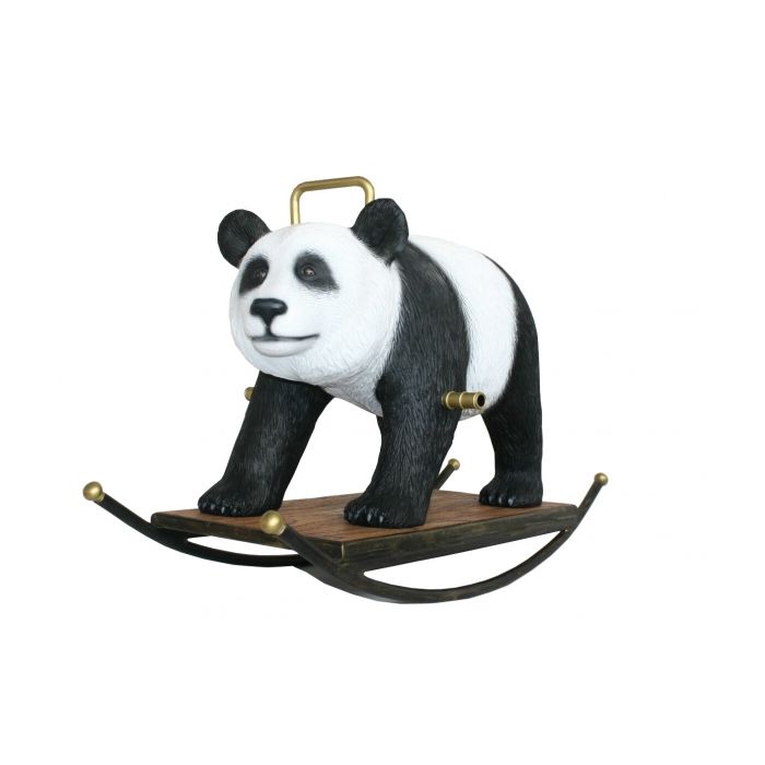 Pandabär Schaukel lebensgroß Schaukelfunktion